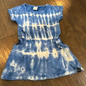 Tie dye blue dress